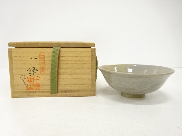 JAPANESE TEA CEREMONY / MUSHIAGE WARE TEA BOWL CHAWAN / PINE / ARTISAN WORK